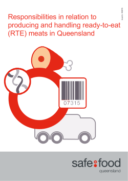 Producing and handling RTE meats in Qld