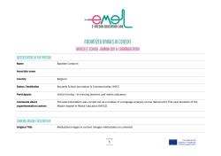 Mediatized images in context - e