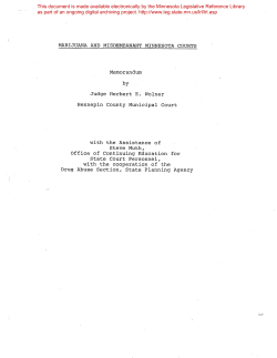 MARIJUANA AND MISDEMEANANT MINNESOTA COURTS