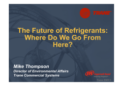 The Future of Refrigerants: Where Do We Go From Here?
