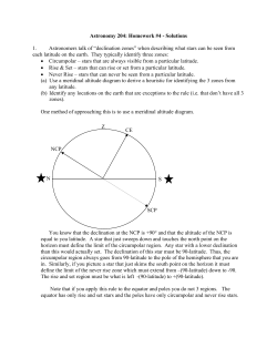 Astronomy 204: Homework #4 - Department of Physics and Astronomy