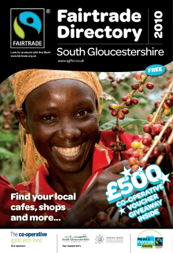 Fairtrade Directory 2010 - South Gloucestershire Council