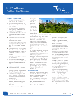 Did You Know? - EIA Corporate - Edmonton International Airport
