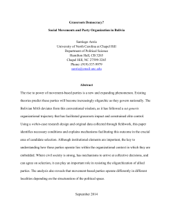 Grassroots Democracy? Social Movements and Party Organization