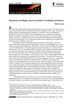Mesmerism and Magic, Science and Self in The Beetle and Dracula