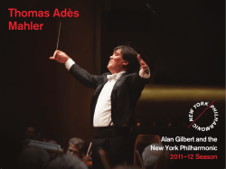 Thomas Adès Mahler - New York Philharmonic