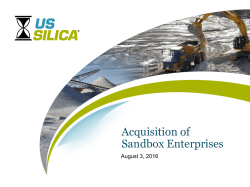 Acquisition of Sandbox Enterprises