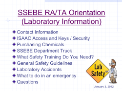 Graduate Student Laboratory Orientation