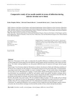 Comparative study of two needle models in terms of deflection