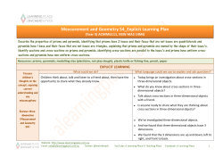 Measurement and Geometry 54_Explicit Learning Plan