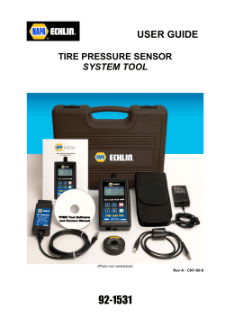 user guide - NAPA&reg; Echlin