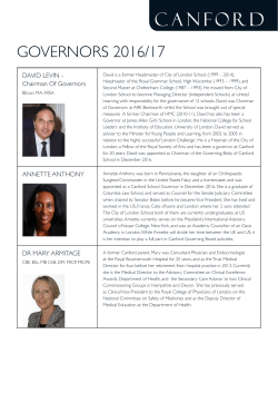 Governing Body - Canford School