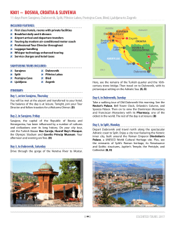 Escorted Tour Program 2017