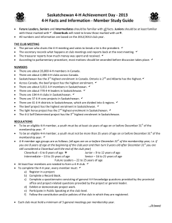 4-H Facts and Information (2000) - 4