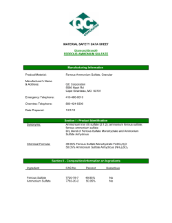 MATERIAL SAFETY DATA SHEET Diamond Brand