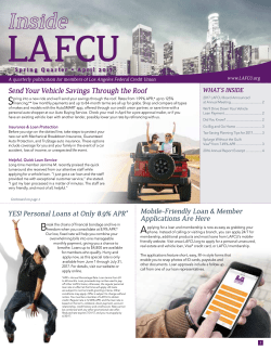 Member Newsletter - Los Angeles Federal Credit Union