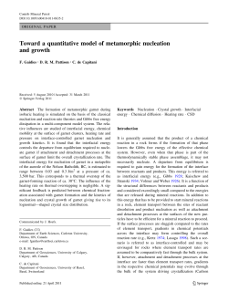 Toward a quantitative model of metamorphic nucleation and growth