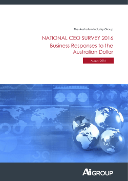 Business responses to the Australian dollar
