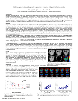 High-throughput automated approach to quantitative