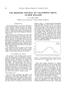 the breeding biology of california quail in new