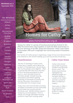 September 2016 update - Shepherds Bush Housing Group