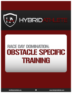 obstacle specific training
