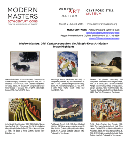 Modern Masters: 20th Century Icons from the
