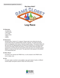 Log Race - Big Ideas Math