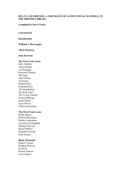 BL beats bibliography audio-visual