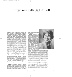 Interview with Gail Burrill - American Mathematical Society