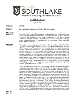 ZA15-014 - City of Southlake