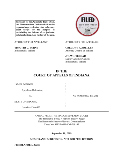 James Denson v. State of Indiana