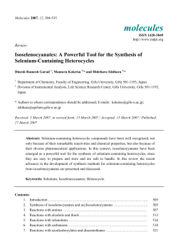 Isoselenocyanates