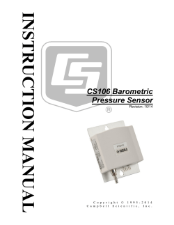 CS106 Manual - Campbell Scientific