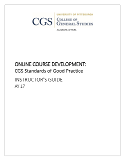 online course development: instructor`s guide