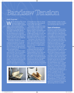 Bandsaw Tension - American Association of Woodturners