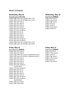 Meet Schedule - Jesuit High School
