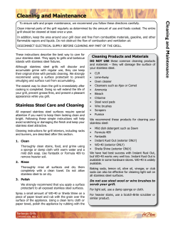 Cleaning and Maintenance