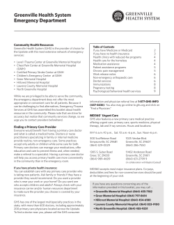 Greenville Health System Emergency Department