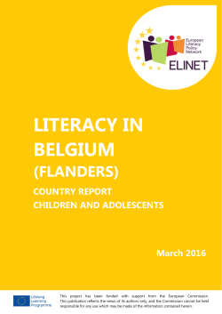 LITERACY IN BELGIUM