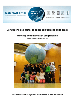 SportsPeaceWorkshop2013 &ndash; Descriptions of the games