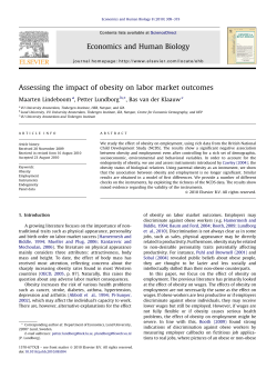 Assessing the impact of obesity on labor market outcomes