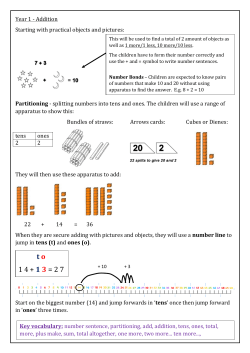 t o 1 4 + 1 3 = 2 7 - Tooting Primary School