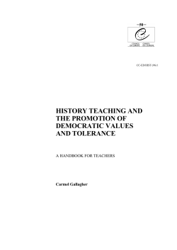 history teaching and the promotion of democratic values and
