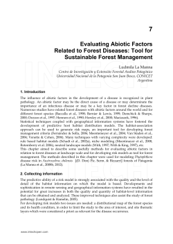 7 Evaluating Abiotic Factors Related to Forest Diseases: Tool for