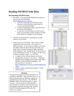 Reading SSURGO Soils Data