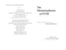 Metamorphoses of OVID