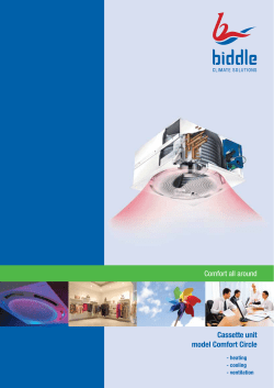 Cassette unit model Comfort Circle