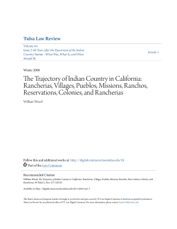 The Trajectory of Indian Country in California
