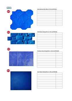 Santa BarbaraTile (78cm X 78 cm) (ITB 031) Field Stone Stamp( 50